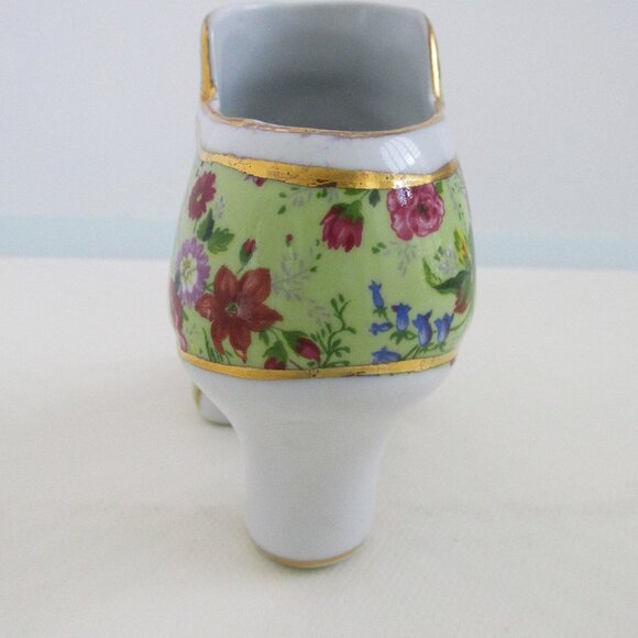 Vintage Baum Bros. "Formalities" Hand Painted Porcelain Antique Victorian Shoe - Picture 4 of 7